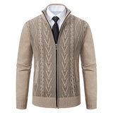 Riolio autumn and winter new cashmere padded warm casual men's knitted sweater coat