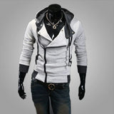 Riolio Casual Man Hoodie Sweatshirt Slim Male Zipper Streetwear Cardigan Hoodies Outerwear Black Sportswear Men Hooded Jacket