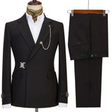 Riolio  Men's White Business Suit - Trajes De Hombre - Perfect for Formal Occasions Trajes Elegante Para Hombres  Blazers