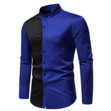 Riolio Luxury Clothes Men Blusas Estampadas Dress Shirt Patchwork Color Wedding Party Social Festival Hombre Steampunk Gentleman Shirts