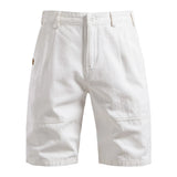 Riolio  New Chic Men Summer Slim British Shorts Light Luxury Stylish Popular Clothes Leisure All-match Straight Cargos Half-pants S-2XL