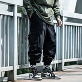 Riolio  China-Chic Fashion Safari Style Overalls Men's Tide Autumn Winter New Dark Hip Hop Fashion Legged Niche Cargo Pants