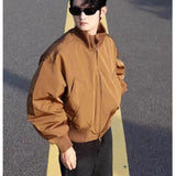 Riolio  American Retro Winter Bomber Jackets for Men Classic Short Padding Jackets Coats Fashion Men's Parkas Men Winter Clothing