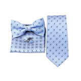 Riolio  Business Men Tie Set With Bowtie Pocket Square Cufflinks Necktie Suit Set Paisley Dot Floral Style New Fashion Classic Bow Tie