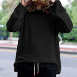 Riolio Spring And Autumn Korean Style Sweater Men's Casual Loose Plus Size men's Clothing Waffle Fabric Crew-neck Long-sleeved Pullover