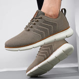 Riolio  New Men's Shoes Lightweight Breathable Knitted Casual Sports Shoes Men's Low Cut Comfortable Walking Shoes Size 39-48