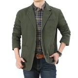 Riolio Men's Business Jackets for Suits Autumn Men's Casual Denim Jackets Executive Jackets Men's Pure Cotton Washed Denim Jackets