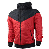 Riolio  Spring Autumn Men's Bomber Jackets Fashion Men Lightweight Sports Zipper Hooded Coats Outdoor Men Windbreaker Running Jackets