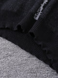 Riolio  New Popular Autumn and Winter Simple Kitten Jacquard Double-Sided Pattern Pullover Sweater Casual Round Neck Knitted Men's Pullover