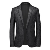 Riolio WELL DRESSED MEN 2024 New Men Business Social Suit Jacket Summer Men's Single breasted Thin Dress Male Jacquard Blazers Coats