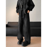 Riolio Men's Sweatpants High street patchwork Straight pants Korean Fashion  Wide Leg Straight Loose Track Pants Male Casual Trousers