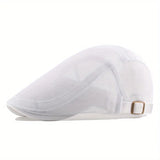 Riolio Outdoor Sun Hats Breathable Mesh Newsboy Cap Beret Men's Casual Hat Berets Spring Summer Autumn Flat Gorras