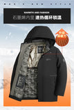 Riolio Male Windproof Casual Winter Parkas Slim Fit Warm Removable Hat Men Aviator Windbreaker New Jacket Fashion Men Military Parkas