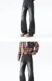 Riolio Wide leg jeans Men 2025 Autumn trend Casual Pantsbell-bottoms unisex washed Jeans Skinny Work Trousers Male Jeans Men Clothing
