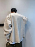 Riolio Hong Kong Style Retro Coat Versatile Solid Color Lamb Fur Plus Velvet Shirt Fashion High-end Autumn Winter Loose Fleece Jacket