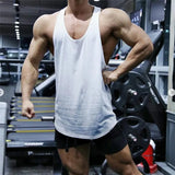 Riolio  Summer Casual Men's Tank Tops Sports Fitness Gym Vest Oversized O Neck Straps Sleeveless Pure Color Camisole Men Clothes Fashion