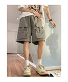 Riolio Mens Summer Cargo Shorts Multi Pocket Casual Outdoor Sports Workwear Lightweight Comfortable Hiking Shorts Trendy Fashion