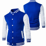 Riolio Fashion Slim Fit Baseball Men's Coat Personalized Casual Sports Male Jacket  New Printed Stand Up Collar Cardigan Outwear