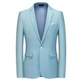 Riolio Mens Stylish Colorful Slim Fit Casual Blazer Jacket Green Purple Black Yellow Wedding Prom Formal Suit Coats For Men