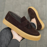 Riolio  New autumn men's bean shoes British style loafers fashionable men's casual single shoes