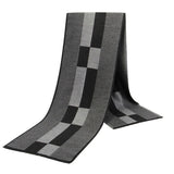 Riolio  Men Scarf For Man Winter Copy Cashmere Shawl Luxury Brand Scarf Soft Keep Warm Outdoor Grey Knit Neckerchief Men Shawl Wrap Gift