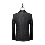 Riolio  Slim Fit Business Suit Set Single Button Jacket And Pants Workwear Style Fashionable Polyester Fiber for Men's Autumn New Arr...