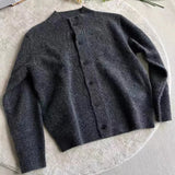 Riolio  New Korean Fashion Men Cardigan Light Luxury Knitted O Neck Long Sleeve Sweater Coats Autumn Leisure Premium Quality Knitwear