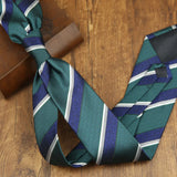 Riolio  New Trendy Mens Brown Green Navy Neckties 8cm Luxury Dots Floral Neck Ties Adult College Student Animal Printed Tie Cravat