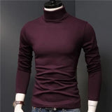 Riolio Man Thermal Turtleneck Casual Sleepwear Shirt S-2XL Sleeve Long Slim Coat 5colors Basic Sweater Bottom Winter