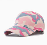 Riolio  Streetwear Camouflage Baseball Cap for Men and Women Unisex Cotton Duckbill Hat Plain Fashion for Outdoor Sunshade Sport Hiking