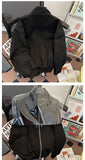 Riolio American Cityboy Jacket Wash Canvas Deconstructed Stand Collar Coat Design Sense Top Spring Autumn Korean Trend Bomber Jacket