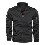 Riolio Men's Bomber Zipper Jacket Male Casual Streetwear Hip Hop Slim Fit Pilot Baseball Coats Men Clothing