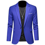 Riolio 2024 Fashion New Men's Casual Business Slim Fit Formal Dress Blazers Jacket Suit Coat