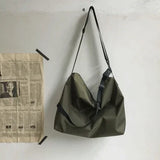 Riolio  Canvas Japan ins bulk schoolbag student handbag simple shopping bag fitness bag waterproof shoulder bag notebook