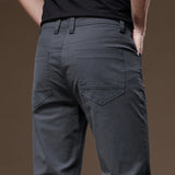 Riolio  Autumn Men's Clothing Business Trousers Men Straight Casual Pants Men's Pants Cotton Black Gray Khaki Brand