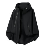 Riolio  Couple Gradient Color Hooded Jacket Loose Windproof Waterproof Outdoor Casual Windbreaker Coat