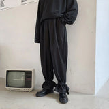 Riolio  Men Trousers Dark Style Y2k Bandage Leggings Casual Pants Spring Streetwear Fashion Niche Wide-Leg Pants Men'S Clothing New