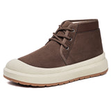 Riolio  Men New Winter Short Boots Snow Boots Thick Non Slip Sole Plush Warm Comfort Outdoor Casual Cotton Shoes