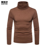 Riolio Man Thermal Turtleneck Casual Sleepwear Shirt S-2XL Sleeve Long Slim Coat 5colors Basic Sweater Bottom Winter