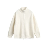 Riolio New Korean Fashion Men Cardigan Jacket Light Luxury Trendy Turtleneck Knit Zip-up Long Sleeve Sweater Coat High Quality Knitwear