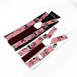 Riolio  Floral Cotton 2 Sizes Suspenders Parent Child Sets Men Women Kids Braces Adjustable Straps Male Pants Shirt Skirt Accessory Gift