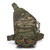 Riolio  Versatile Tactical Crossbody Bag Waterproof Large Chest Bag Men Outdoor Sports Cycling Hiking Outdoor Climbing Fishing Backpack