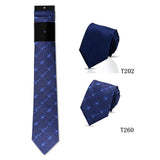 Riolio  2pcs Man Tie Classic Business Necktie Blue Wine Pink Solid Color Smart Casual Suit Necktie Striped Plaid Paisley Neck Gravatas