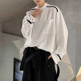 Riolio  Mens T-Shirts Contrast Striped Casual T-Shirts Spring Streetwear Versatile Long-Sleeved Tops Old Money Men'S Clothing New