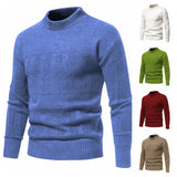 Riolio 5 Styles Autumn and Winter New Men's Sweaters Warm and Skin-friendly Elastic Sweaters Pullover Knit Sweater