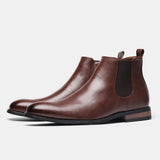 Riolio  New Chelsea Men Boots Fashion Brand Comfortable Leather Boots