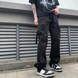 Riolio  Man Cotton Casual Cargo Pants for Men Wide Street Techwear Fashion Cheapest Luxury Cheap Harajuku Loose Designer Emo
