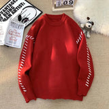 Riolio Half Zip High Neck Pullover Sweater Winter New Standing Knit Sweater Men Pullover Classic Solid Colour Couple Knit Sweater