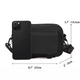 Riolio  Small Men Shoulder Crossbody Bags Canvas Casual Travel Men's Messenger Bags Fashion Oxford Cloth Waterproof Cycling Man Handbag