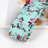 Riolio  New 100% Cotton Floral Ties for Men Women Elegant Flower Printed Necktie Dress Wedding Accessories Party Narrow Paisley Corbatas